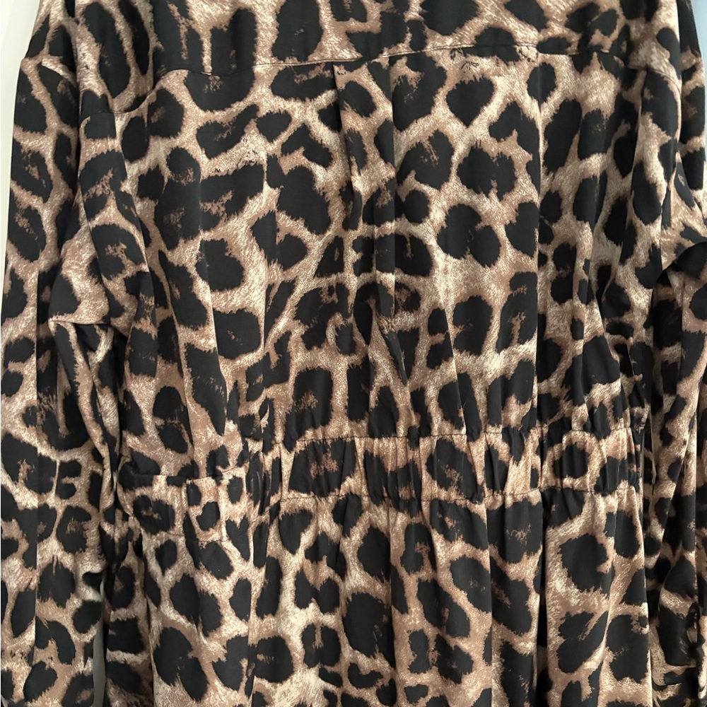 Leopard Print Long Sleeve Dress - Picture 3 of 3
